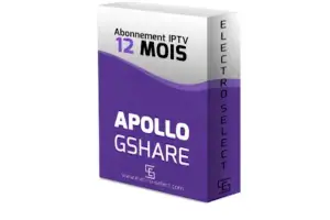 Gshare IPTV - APPOLO 12 mois